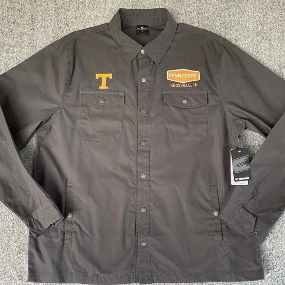 Colosseum Mens Size L Gray Tennessee Shirt